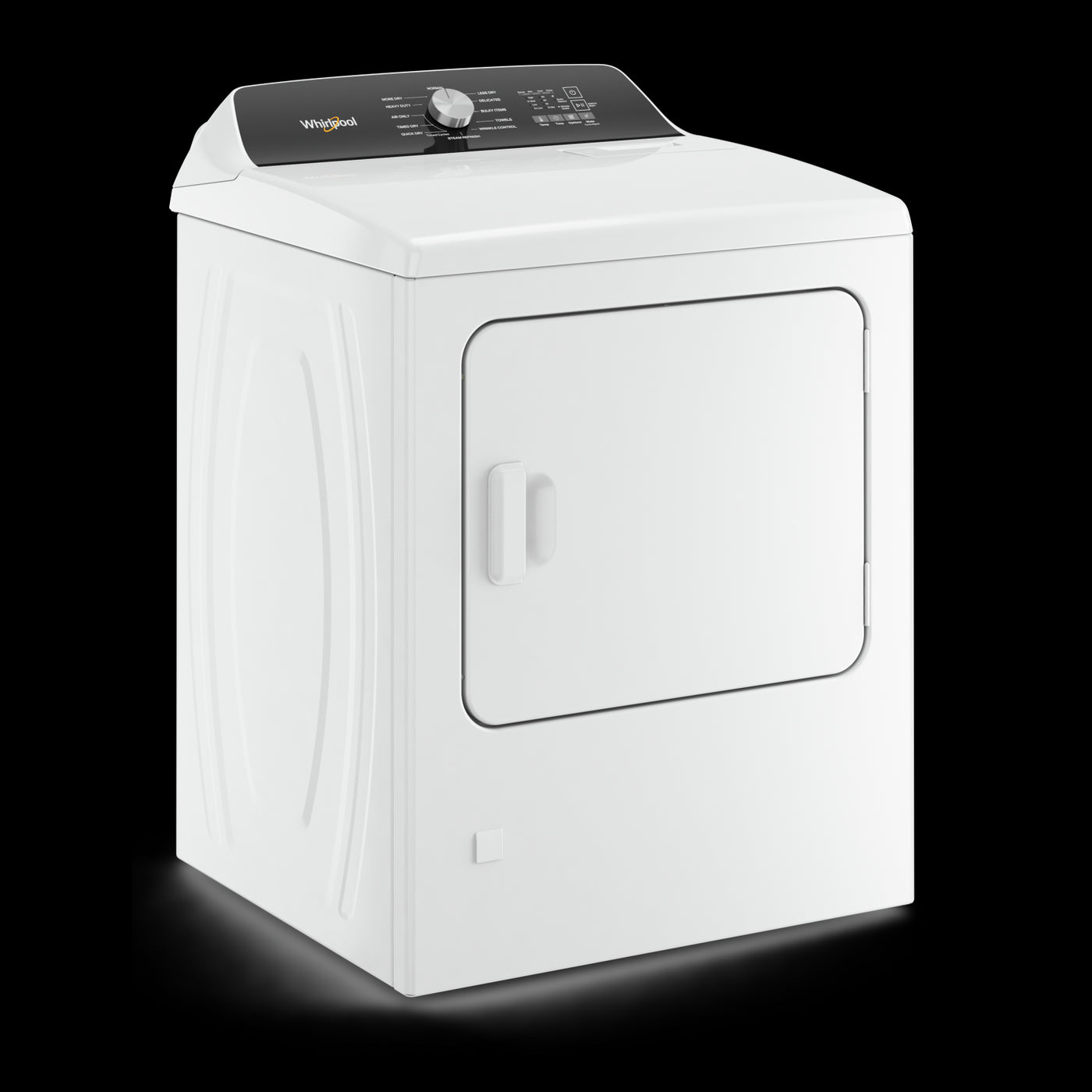 Whirlpool White Front Load Steam Gas Dryer with Moisture Sensing (7.0 Cu.Ft) - WGD5050LW