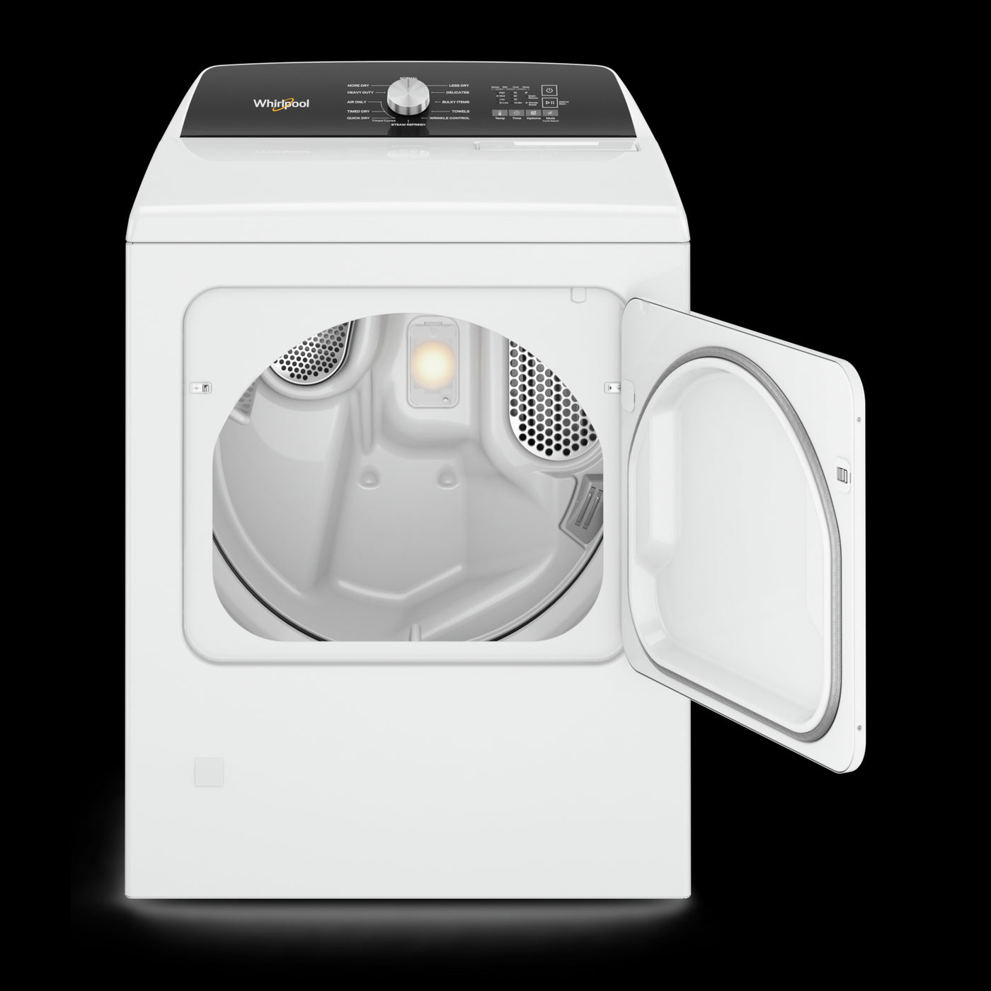 Whirlpool White Front Load Steam Gas Dryer with Moisture Sensing (7.0 Cu.Ft) - WGD5050LW