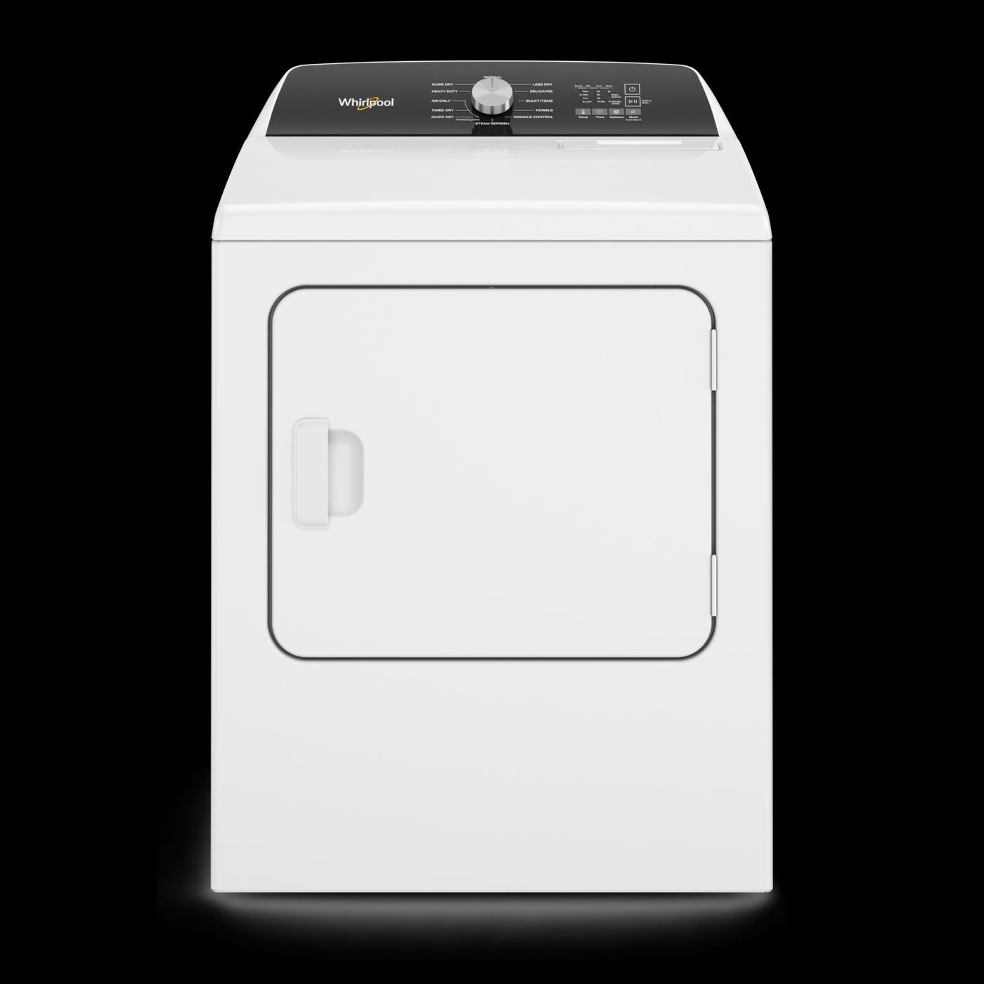 Whirlpool White Electric Steam Dryer with Moisture Sensing (7.0 Cu.Ft.) - YWED5050LW