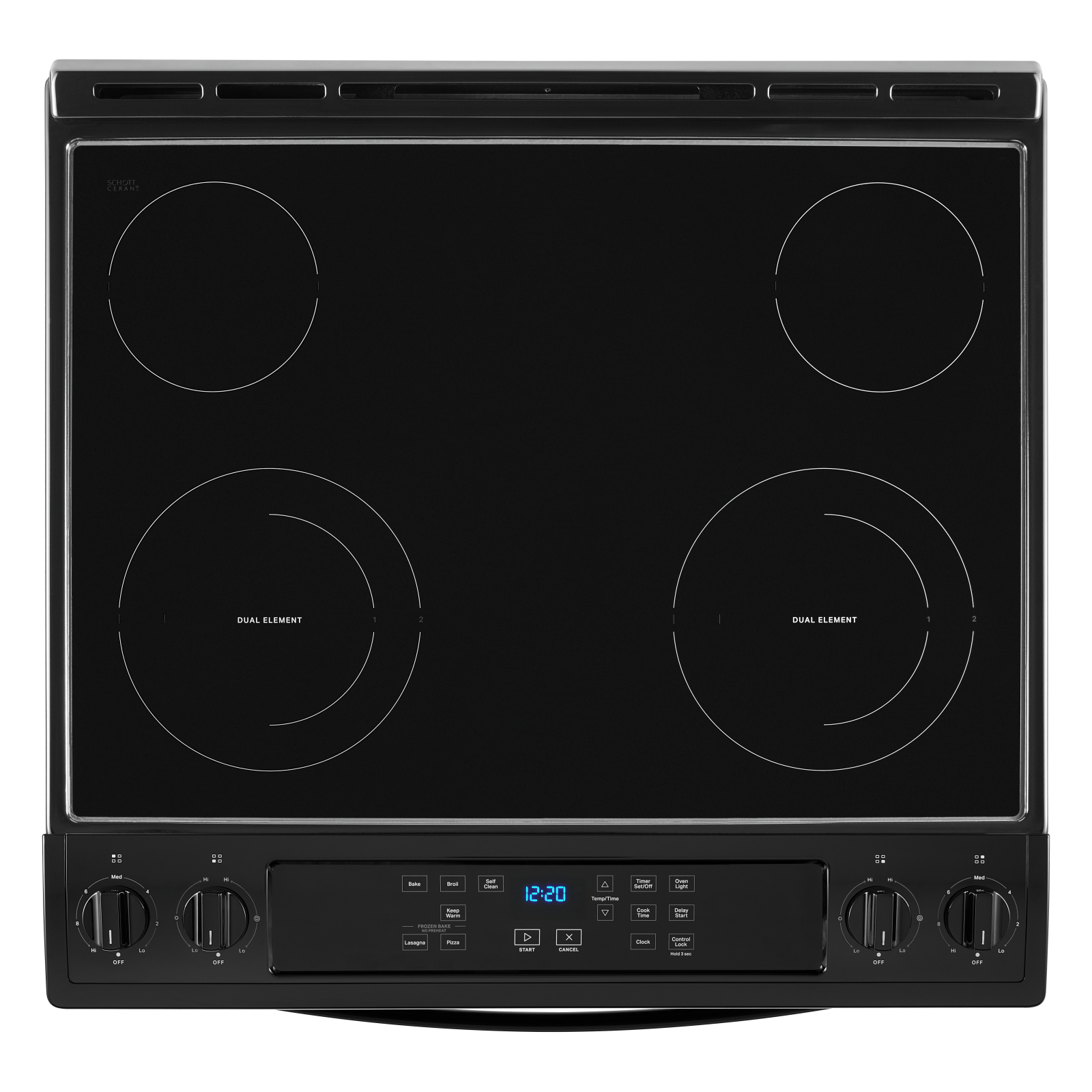 Whirlpool Black Electric Range with Frozen Bake Technology (4.8 Cu.Ft) - YWEE515S0LB