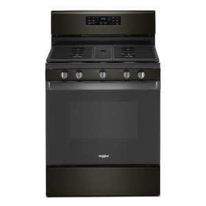 Whirlpool Cuisinière au gaz 5,0 pi³ acier inoxydable noir WFG535S0JV
