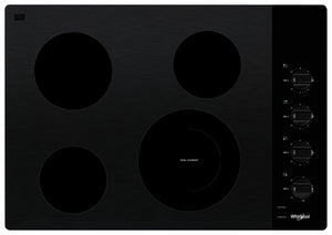 Whirlpool Black 30" Electric Cooktop - WCE55US0HB