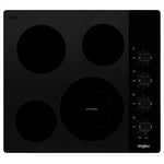 Whirlpool Black 24" Electric Cooktop - WCE55US4HB