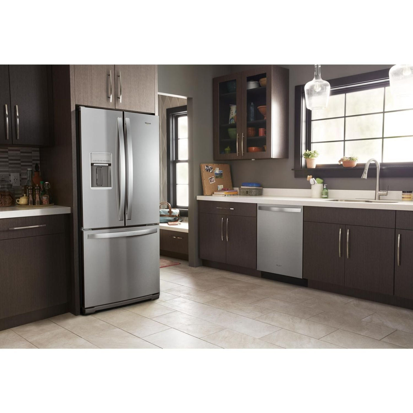 Whirlpool Fingerprint Resistant Stainless Steel Finish French Door Refrigerator (20 Cu. Ft.) - WRF560SEHZ