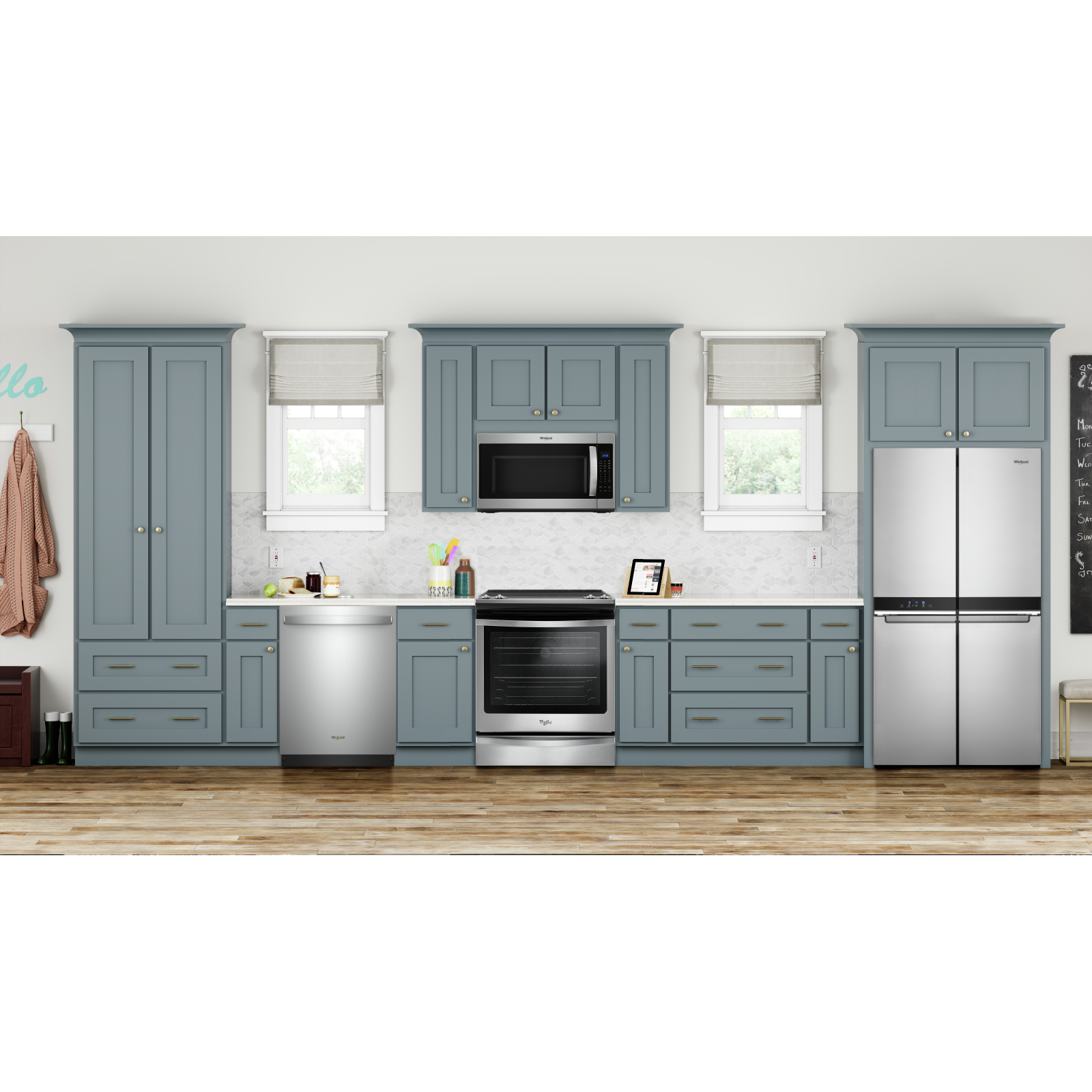Whirlpool Fingerprint Resistant Metallic Steel French 4 Door Refrigerator (19.4 cu.ft.) - WRQA59CNKZ
