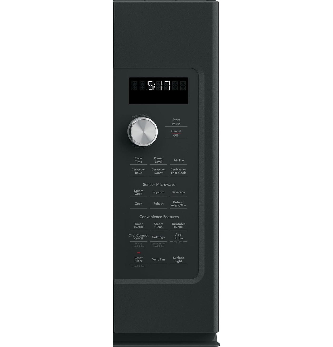 Café Matte Black Convection Over-The-Range Microwave (1.7 Cu Ft)- CVM517P3RD1