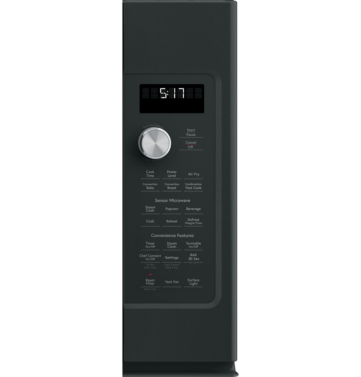 Café Matte Black Convection Over-The-Range Microwave (1.7 Cu Ft)- CVM517P3RD1