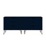 Nuuk 6-Drawer Double Dresser - Midnight Blue