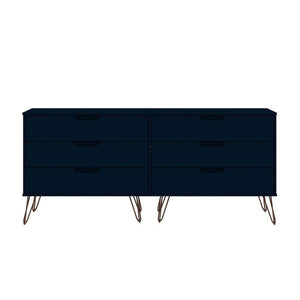 Nuuk 6-Drawer Double Dresser - Midnight Blue