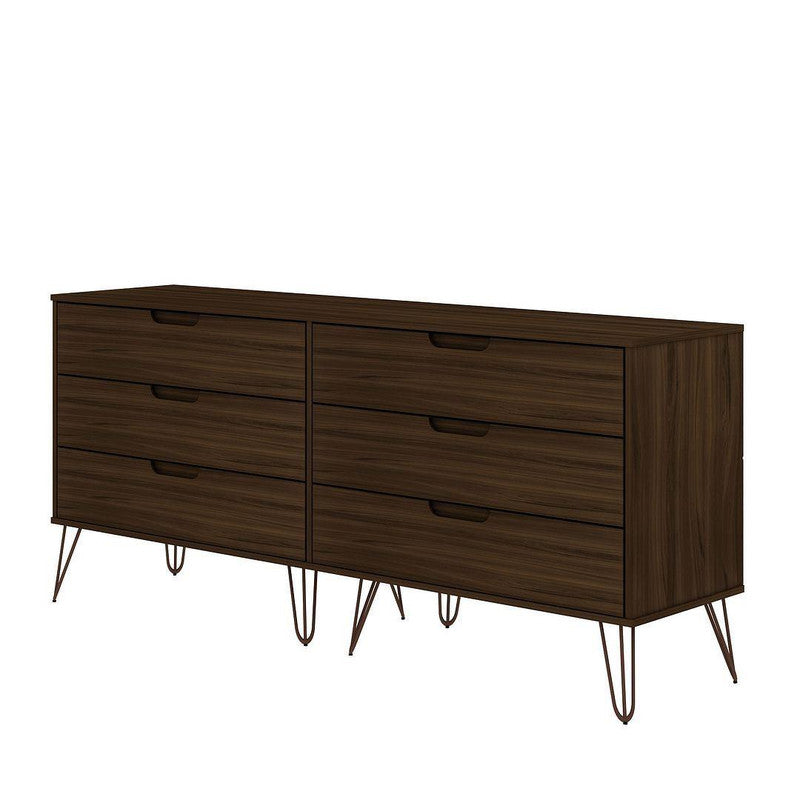 Nuuk 6-Drawer Double Dresser - Brown