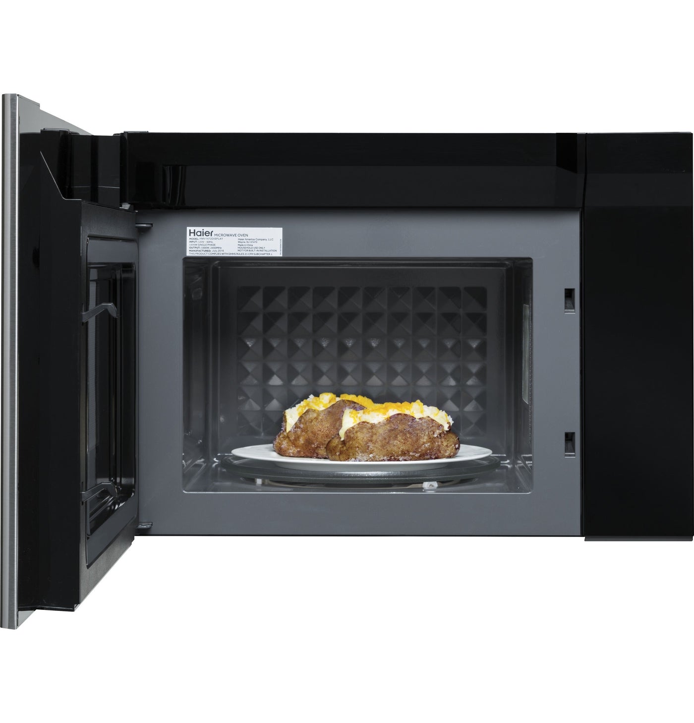 Haier 24" Stainless Steel Over-The-Range Microwave (1.4 Cu. Ft.) - HMV1472BHS