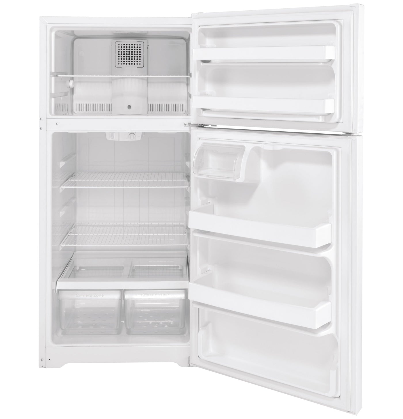 GE White Top Mount Refrigerator (15.6 Cu.Ft.) - GTE16DTNRWW