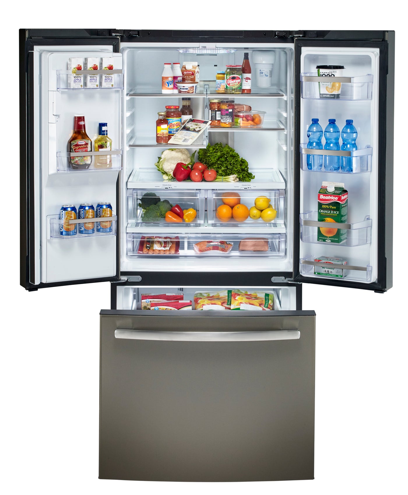 GE Profile Slate French Door Refrigerator (17.5 Cu. Ft.) - PYE18HMLKES