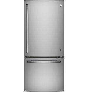 GE Fingerprint Resistant Stainless 30" Bottom-Mount Refrigerator (20.9 cu ft)- GDE21DYRKFS
