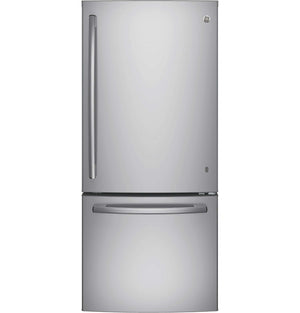 GE Fingerprint Resistant Stainless 30" Bottom-Mount Refrigerator (20.9 cu ft)- GBE21AYRKFS