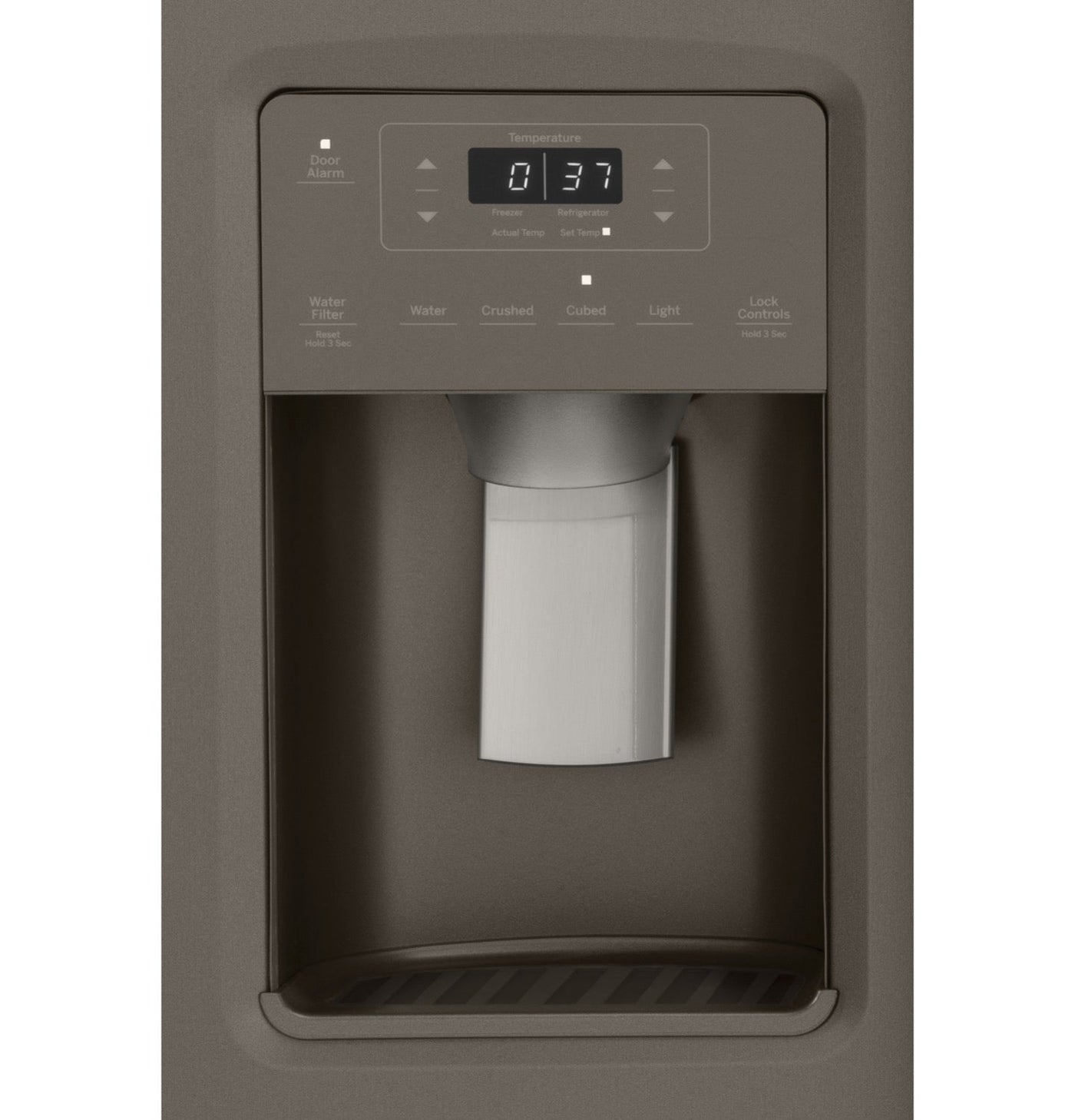 GE Slate Side-By-Side Refrigerator (25.1 Cu.Ft) - GSS25IMNES