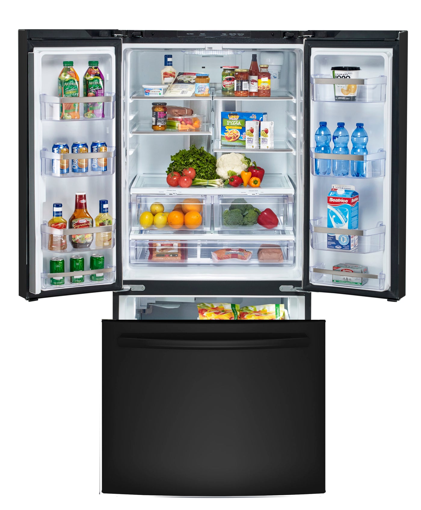 GE Profile Black French Door Refrigerator (24.8 Cu. Ft.) - PNE25NGLKBB