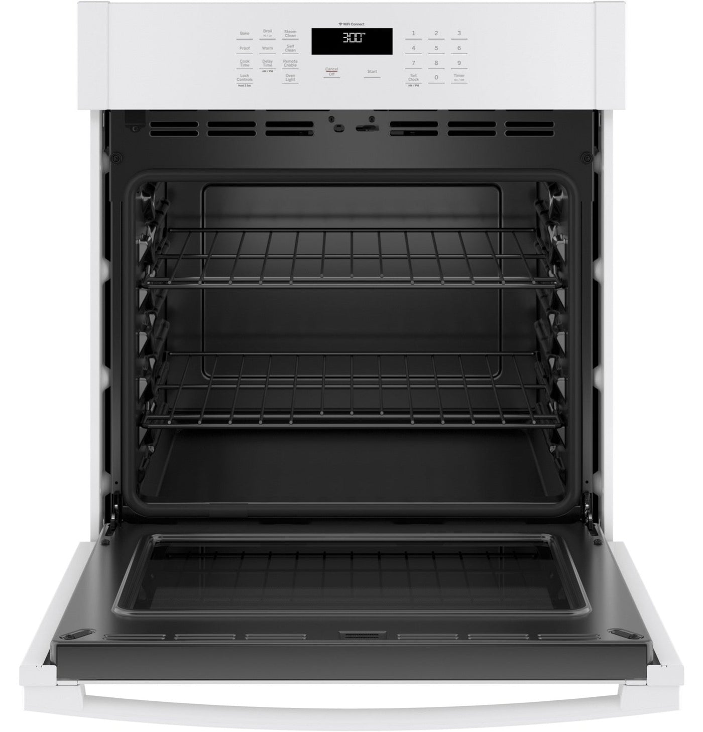 GE White Single Wall Oven (4.3 Cu.Ft.) - JKS3000DNWW