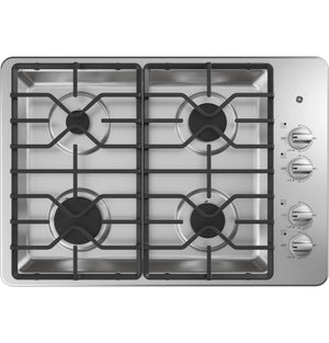 GE Stainless Steel 30" Gas Cooktop - JGP3030SLSS