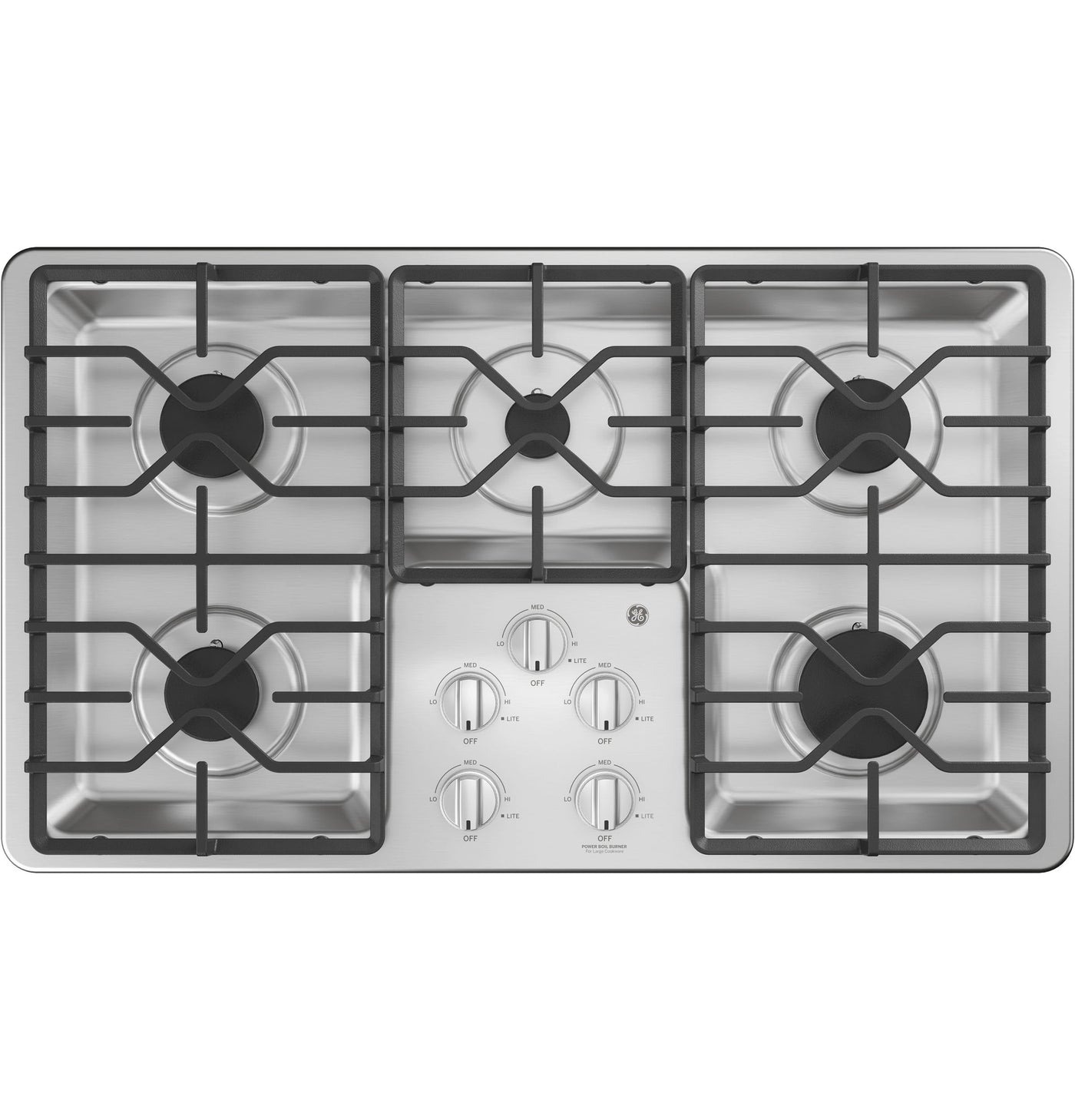 GE Stainless Steel 36" Gas Cooktop - JGP3036SLSS