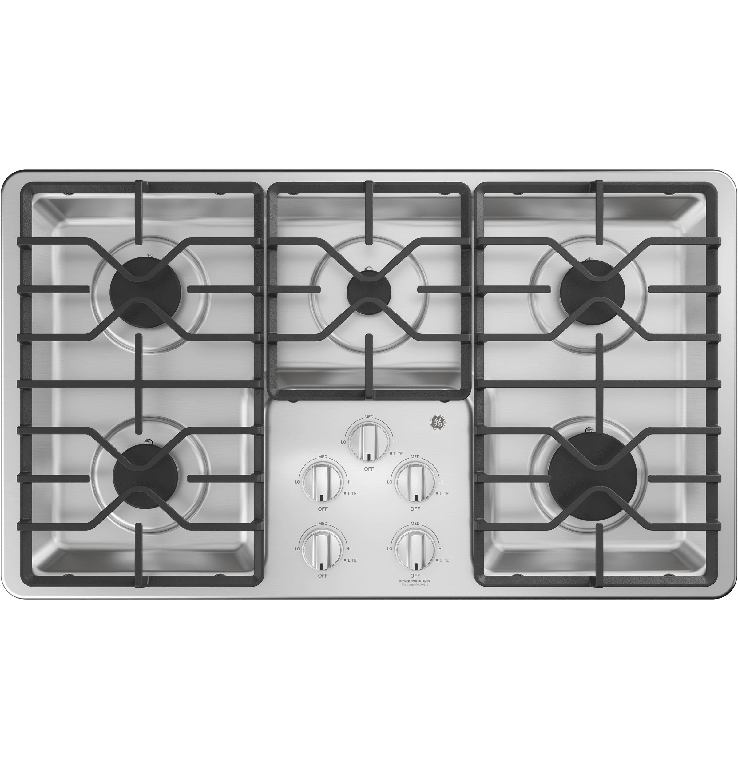 GE Stainless Steel 36" Gas Cooktop - JGP3036SLSS