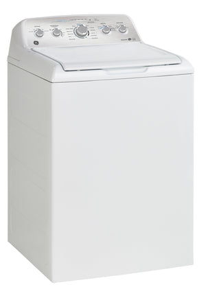 GE White Top-Load Washer with SaniFresh Cycle (4.9 Cu. Ft.) - GTW490BMRWS
