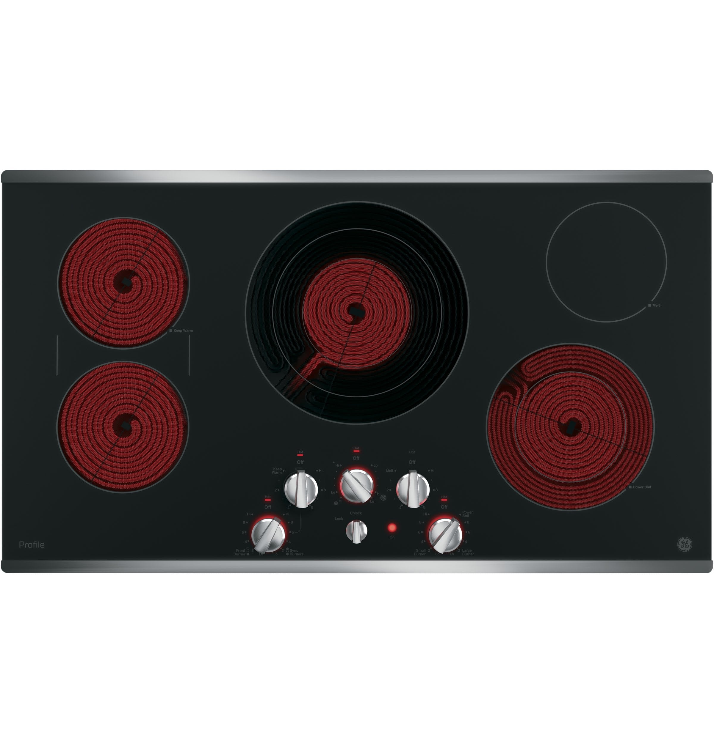 GE Profile Stainless Steel 36" Electric Cooktop - PP7036SJSS