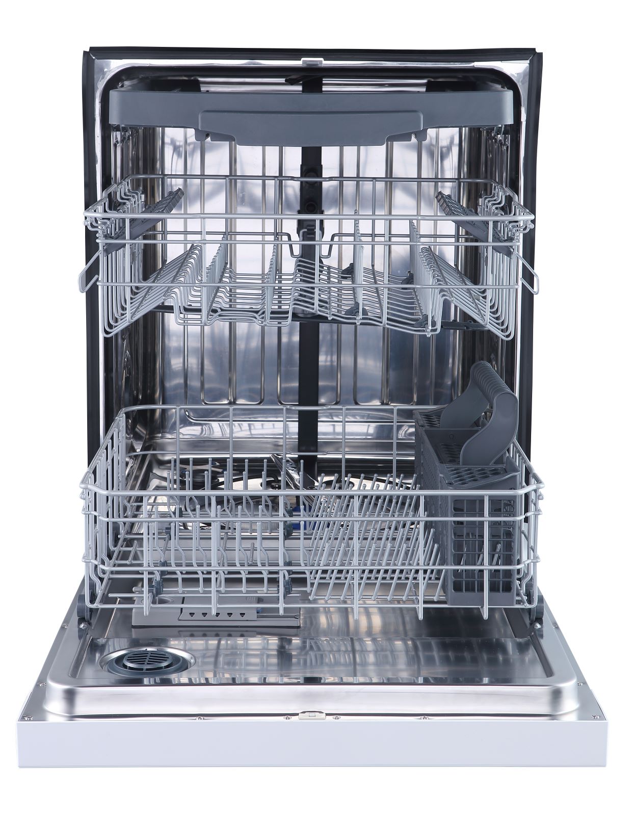 GE White 24" Built-In Front Control Dishwasher - GBF655SGPWW