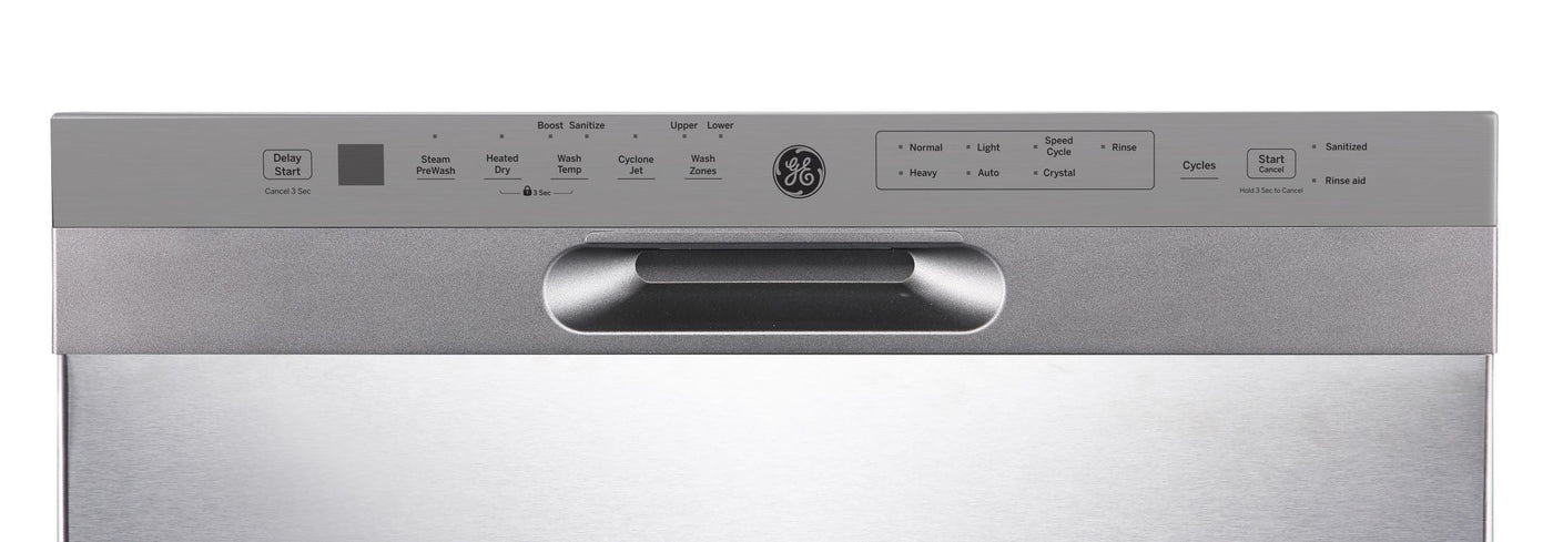 GE Stainless Steel 24" Built-In Front Control Dishwasher - GBF655SSPSS