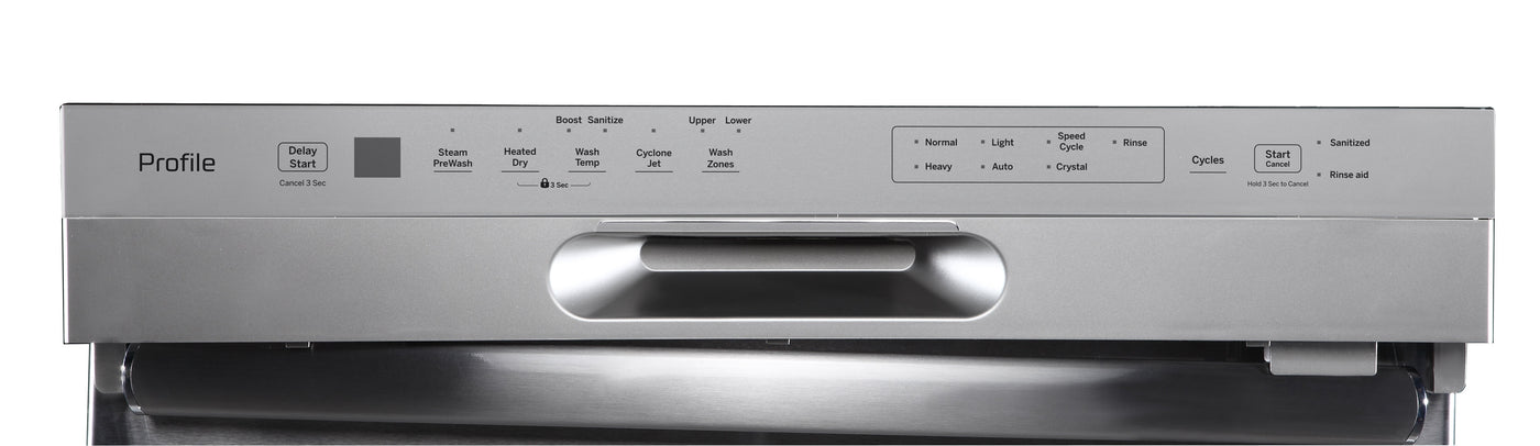 GE Profile Fingerprint Resistant Stainless Steel 24" Built-In Front Control Dishwasher - PBF665SSPFS