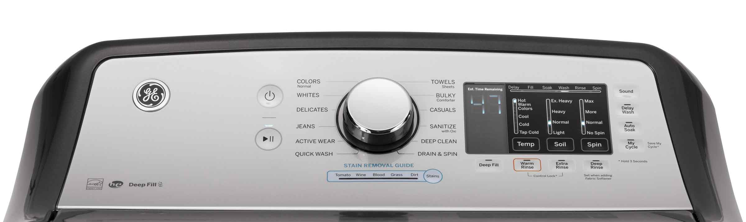 GE Diamond Grey Top Load Washer (5.5 Cu.Ft.) - GTW720BPNDG