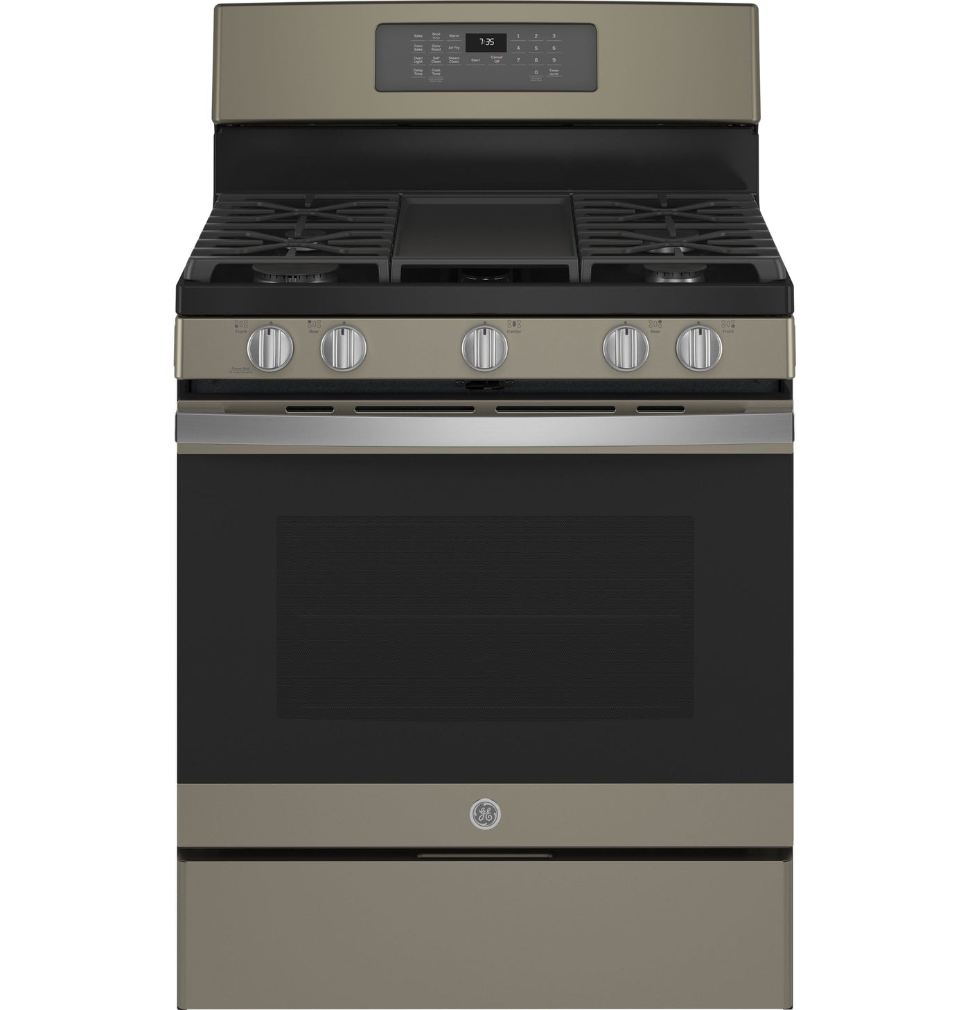 GE Slate 30" Freestanding Gas Convection Range with Air Fry (5.0 Cu.Ft.) - JCGB735EPES