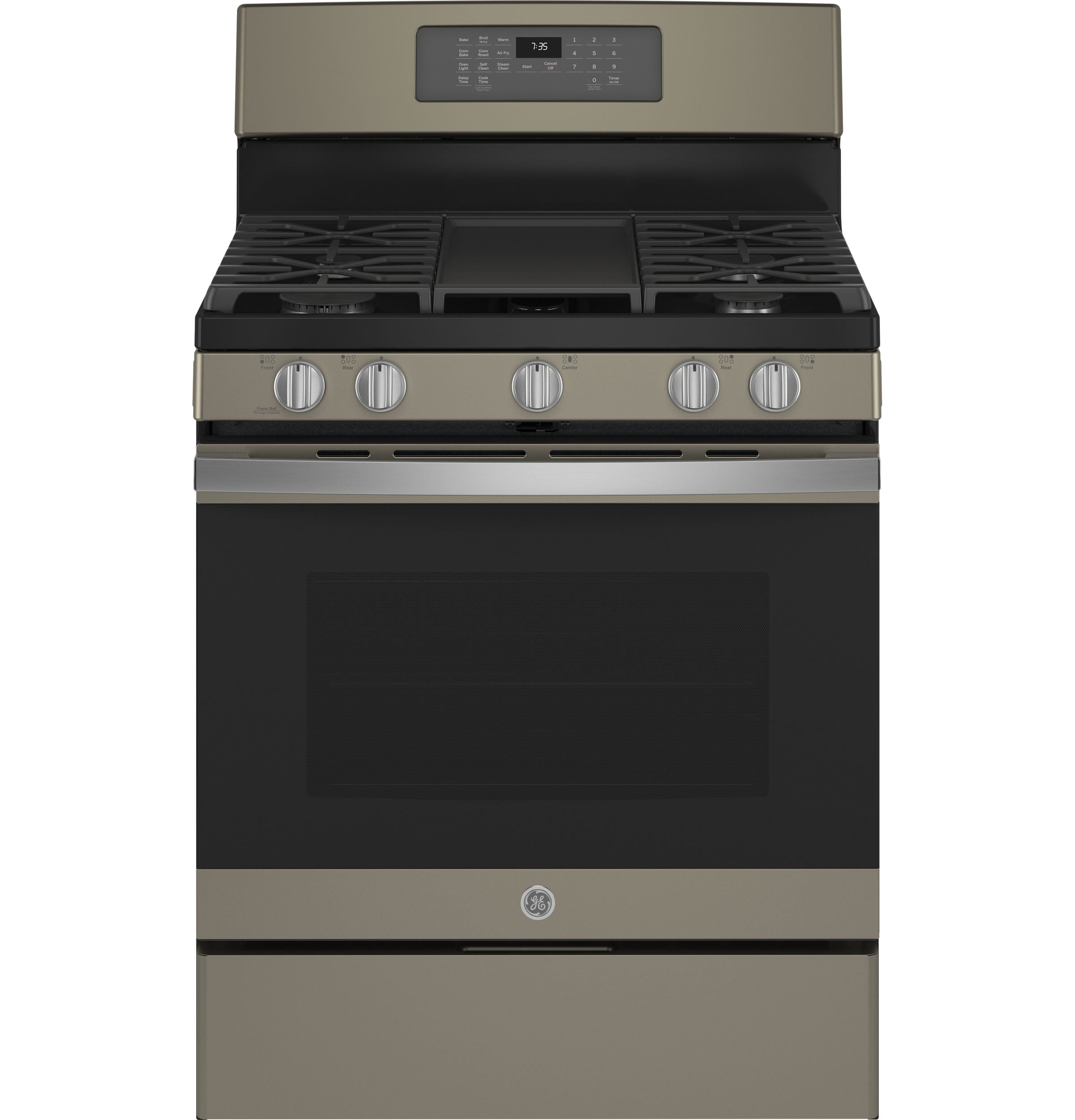 GE Slate 30" Freestanding Gas Convection Range with Air Fry (5.0 Cu.Ft.) - JCGB735EPES