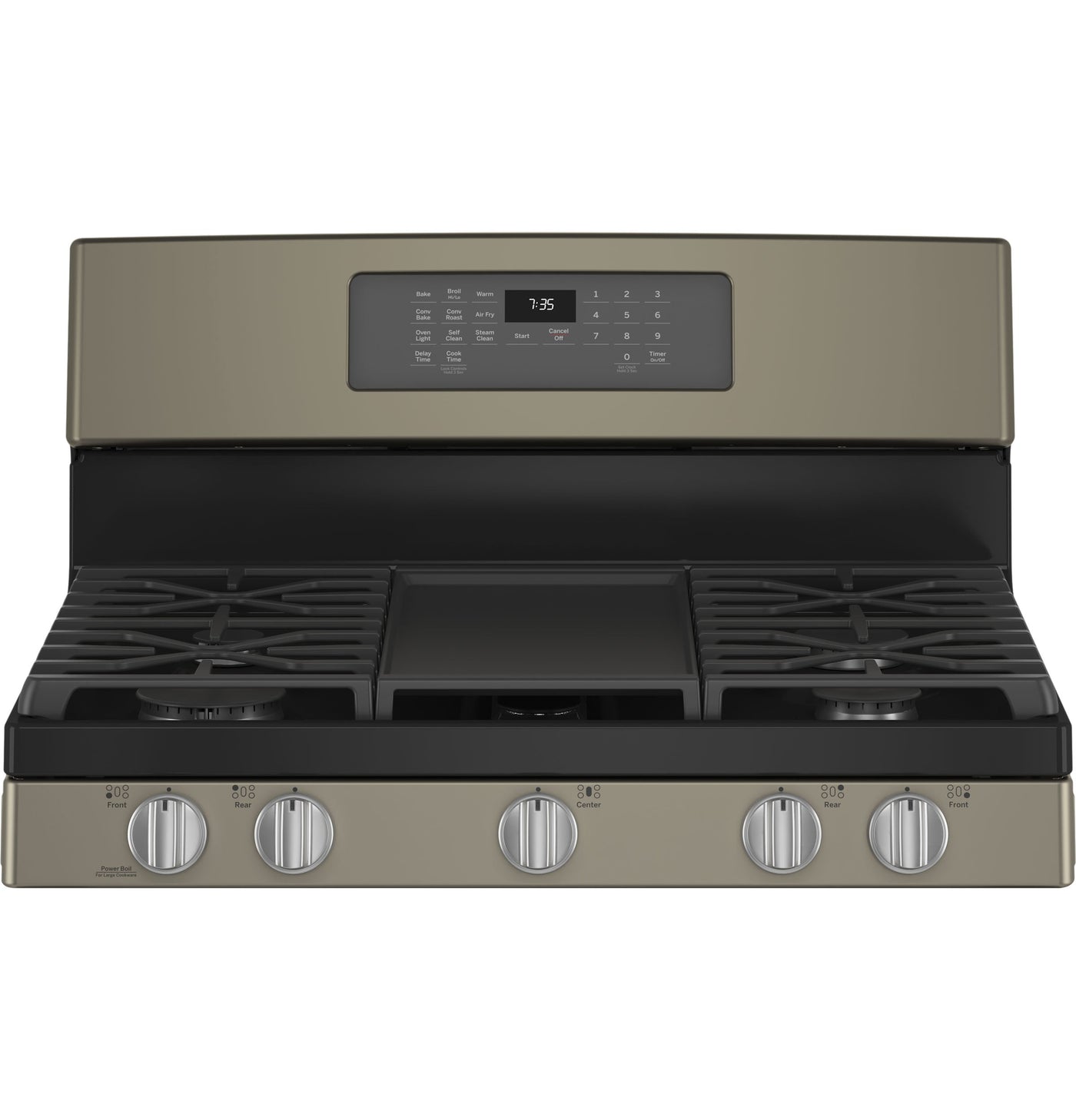 GE Slate 30" Freestanding Gas Convection Range with Air Fry (5.0 Cu.Ft.) - JCGB735EPES
