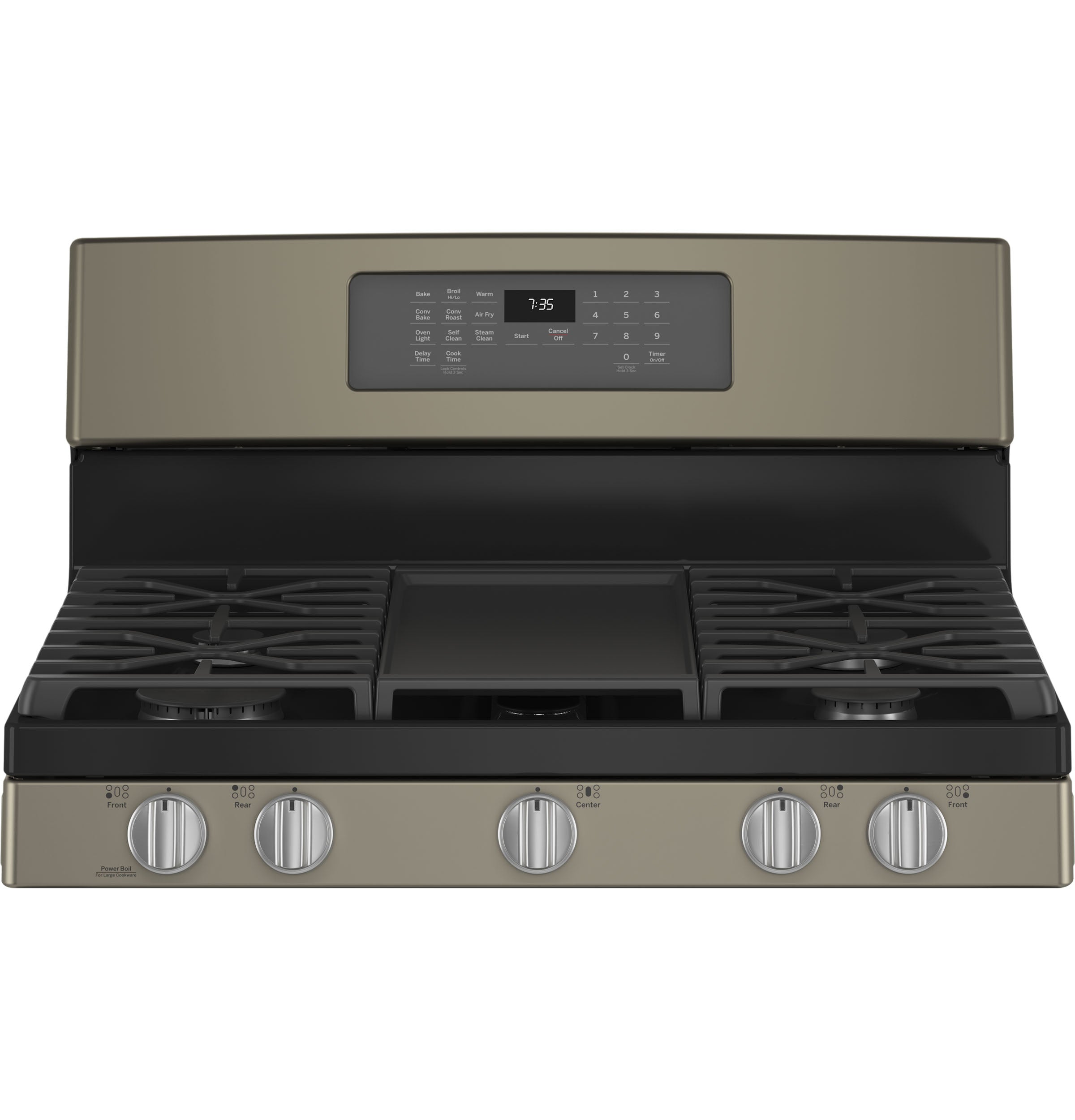 GE Slate 30" Freestanding Gas Convection Range with Air Fry (5.0 Cu.Ft.) - JCGB735EPES