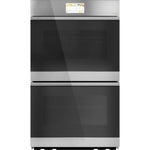 Café Platinum Glass 30in Smart Convection Double Wall Oven (10.0 Cu Ft)- CTD90DM2NS5
