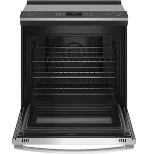 GE Profile Fingerprint Resistant Stainless Steel 30" Slide-In Electric Range with Air Fry (5.3 Cu.Ft) - PSS93YPFS