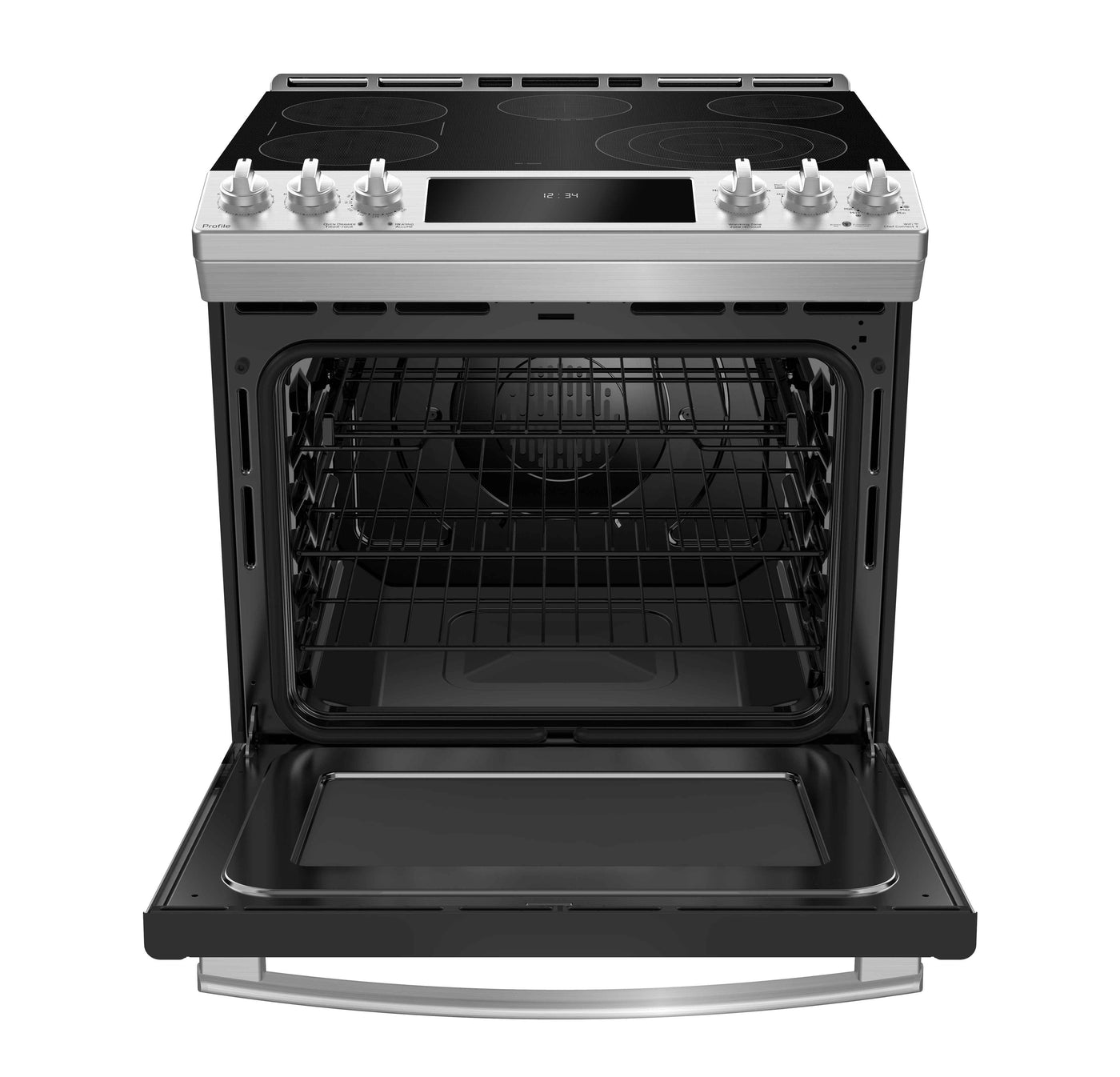 GE Profile Stainless Steel 30" Slide-In Electric Range (5.3 Cu. Ft.) - PCS940YMFS