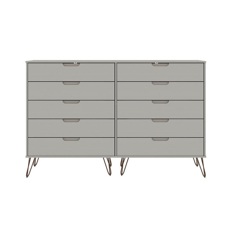 Nuuk 10-Drawer Double Dresser - Off White