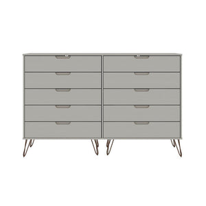Nuuk 10-Drawer Double Dresser - Off White