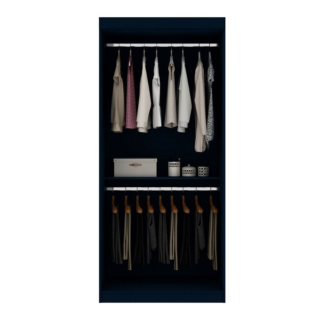 Oulu 36" Open Hanging Wardrobe - Midnight Blue