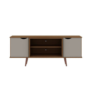 Applesham 63" TV Stand - Off White/Maple Cream