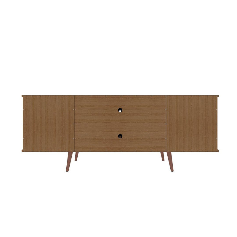 Applesham 63" TV Stand - Off White/Maple Cream