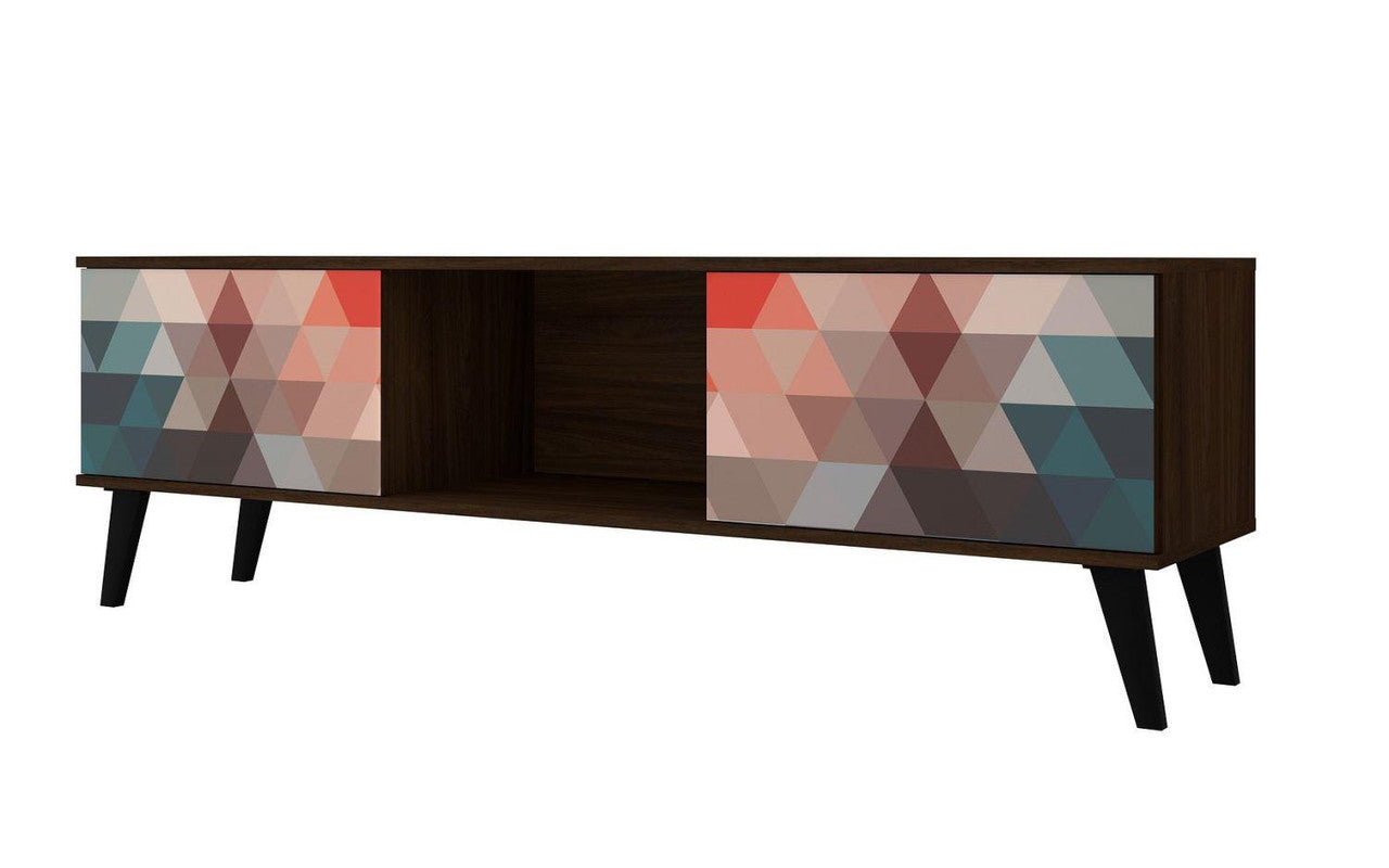 Derbent 62.5" TV Stand - Red/Blue