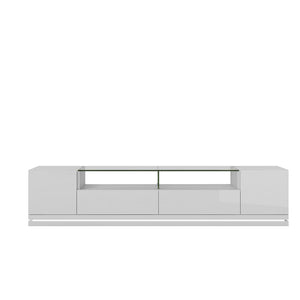 Emmelev 85" TV Stand - White Gloss