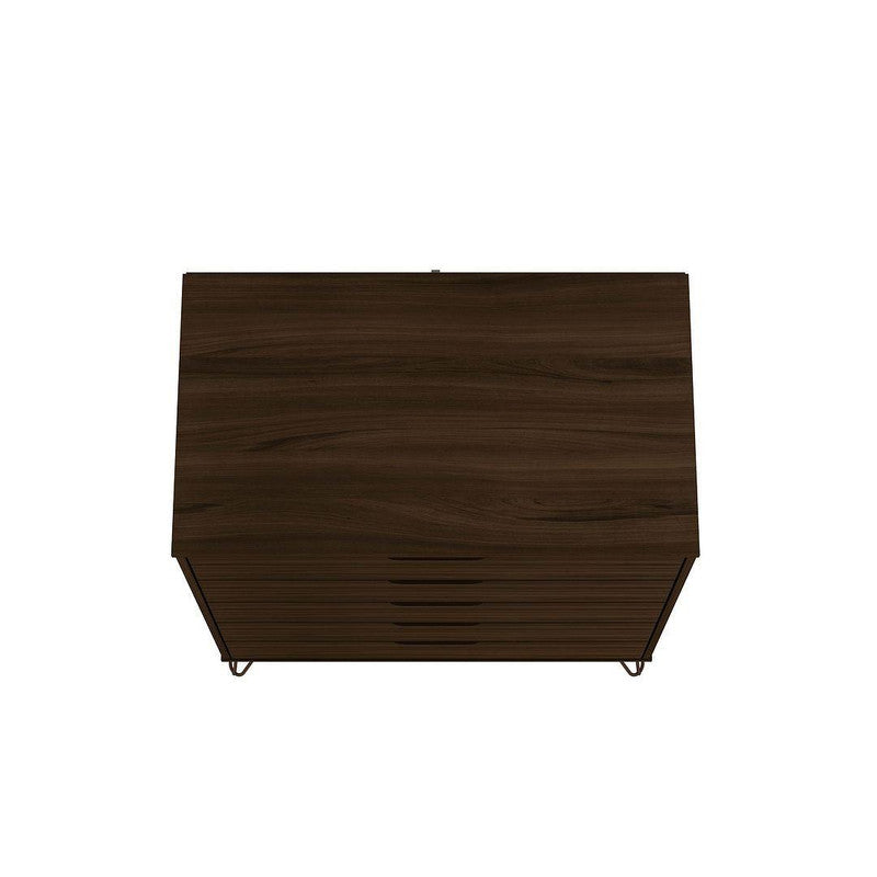 Nuuk 5-Drawer Dresser and 3-Drawer Dresser Set - Brown
