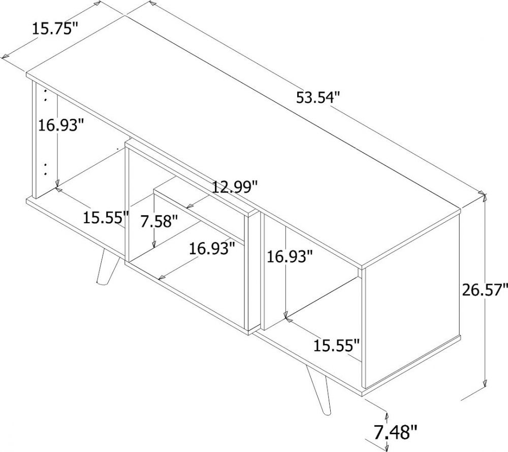Applesham 54" TV Stand - Off White