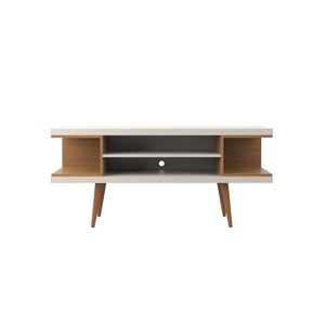Aketi 53" TV Stand - Off White/ Maple Cream