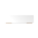 Aketi 53" TV Stand - White Gloss/Maple Cream