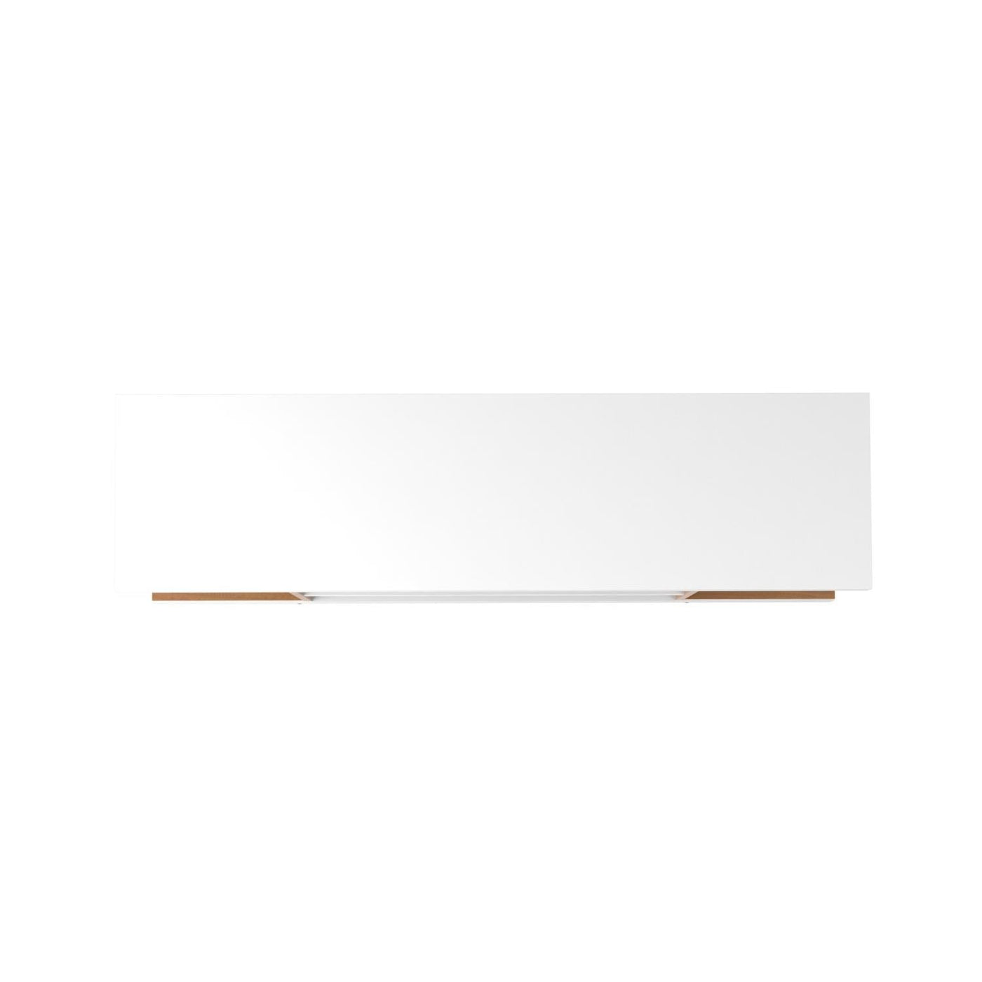 Aketi 53" TV Stand - White Gloss/Maple Cream